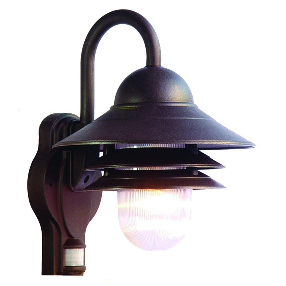 Antique Bronze Motion Sensor Outdoor Wall Light - AFS