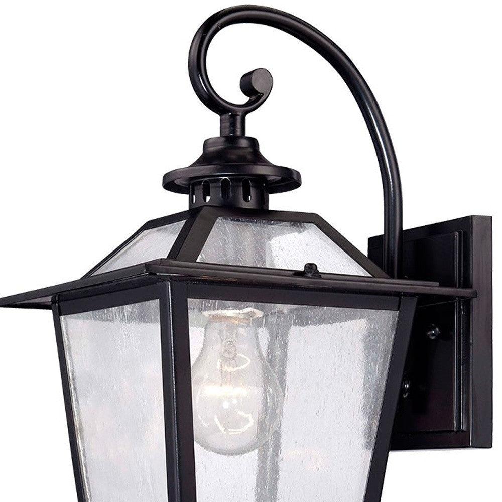 Matte Black Terrarium Shape Wall Light - AFS