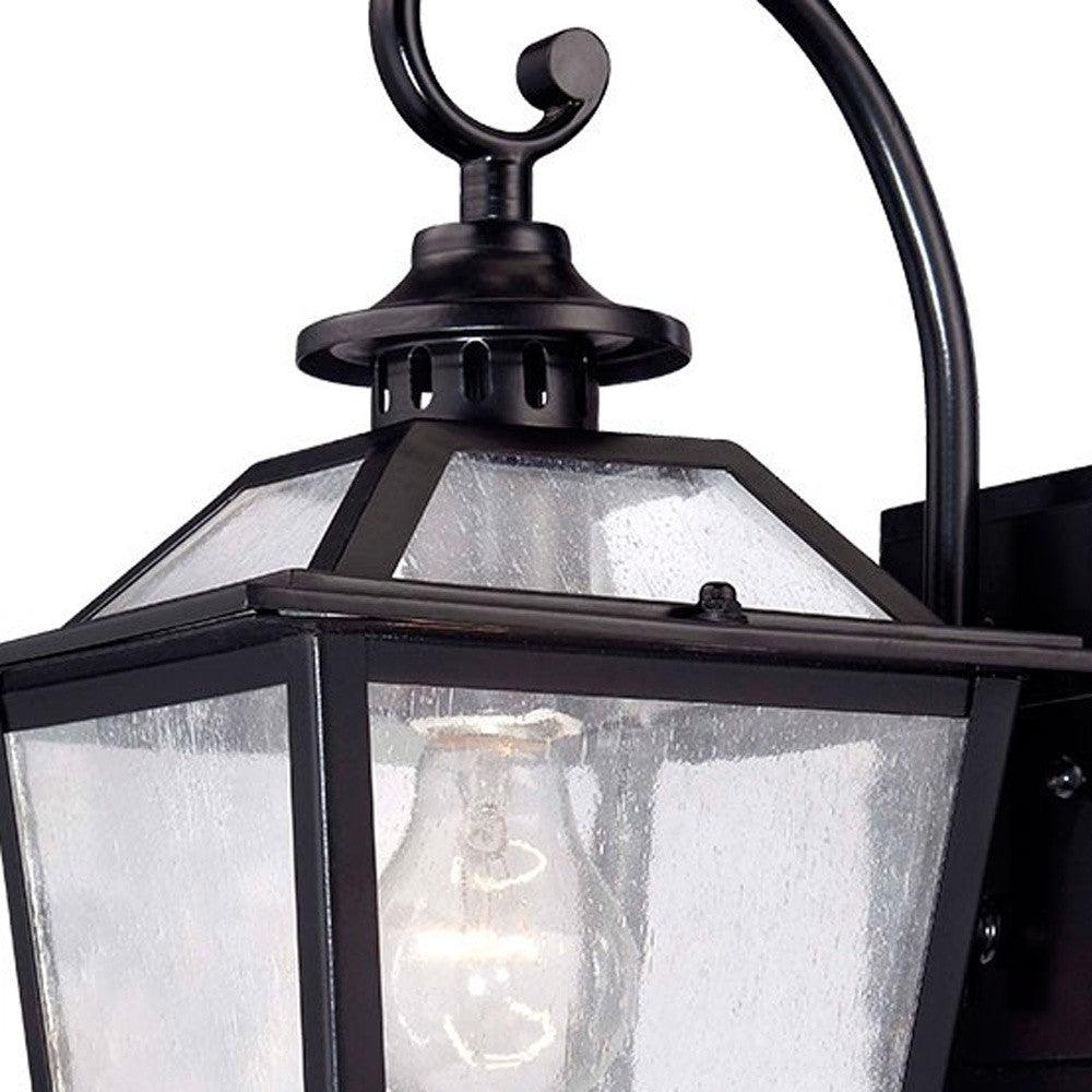 Matte Black Terrarium Shape Wall Light - AFS