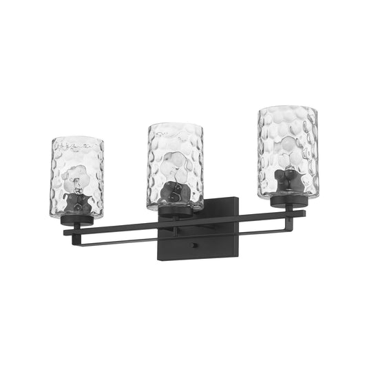 Livvy 3-Light Matte Black Vanity - AFS