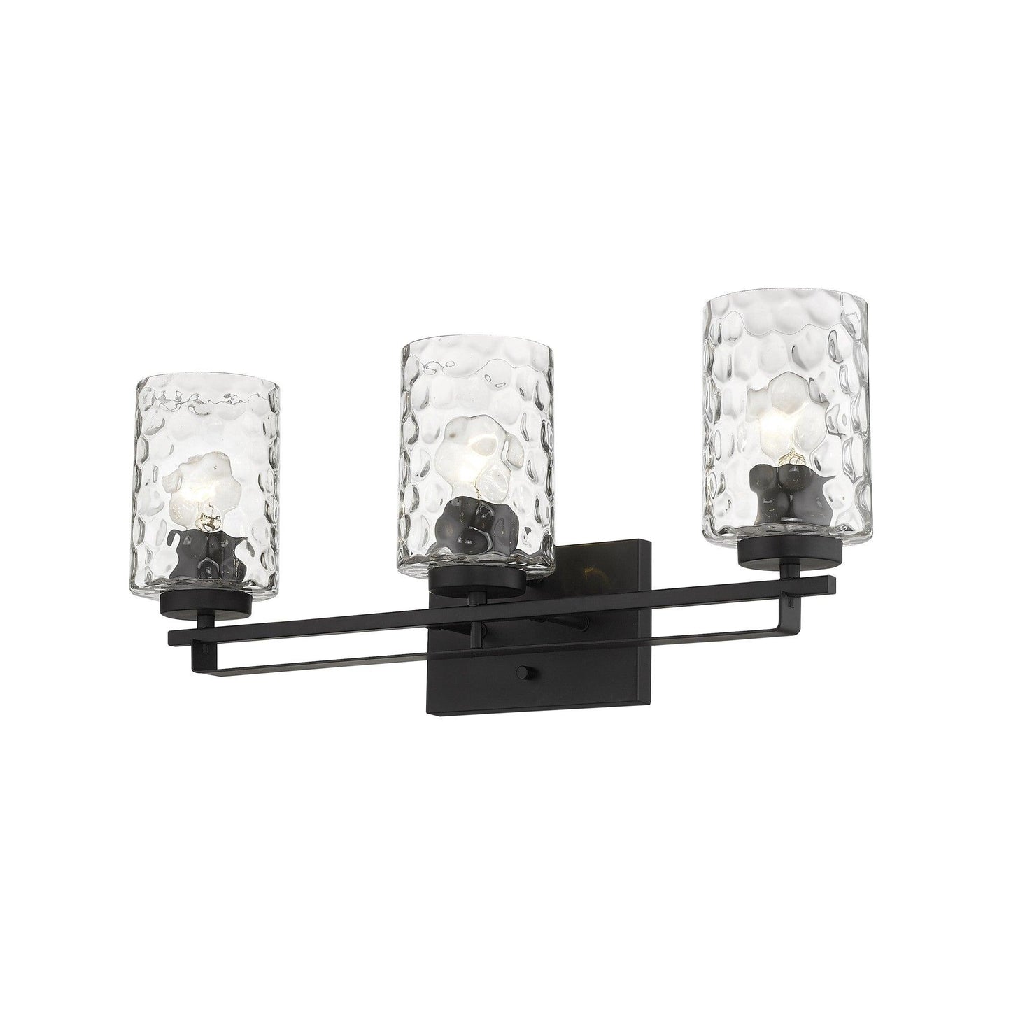 Livvy 3-Light Matte Black Vanity - AFS