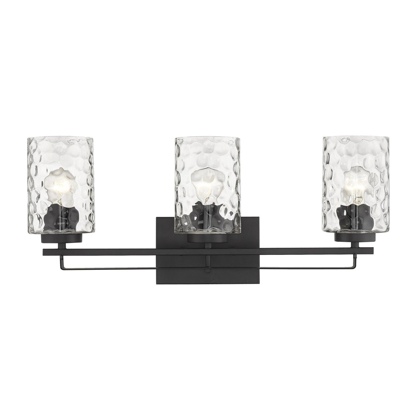 Livvy 3-Light Matte Black Vanity - AFS