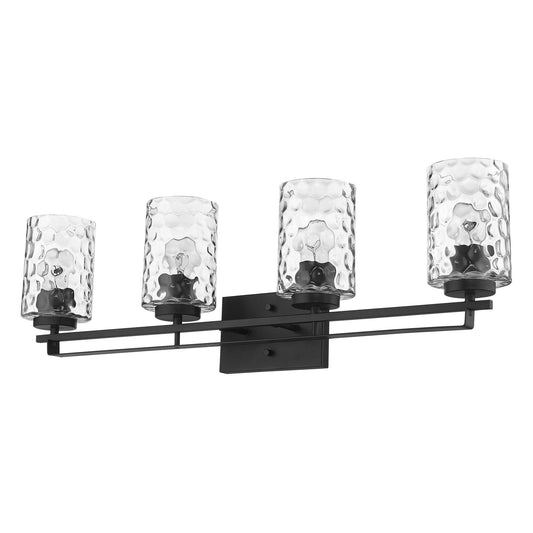 Livvy 4-Light Matte Black Vanity - AFS