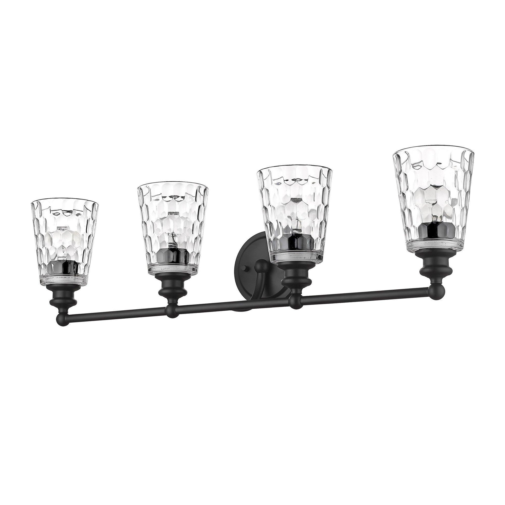 Mae 4-Light Matte Black Vanity - AFS