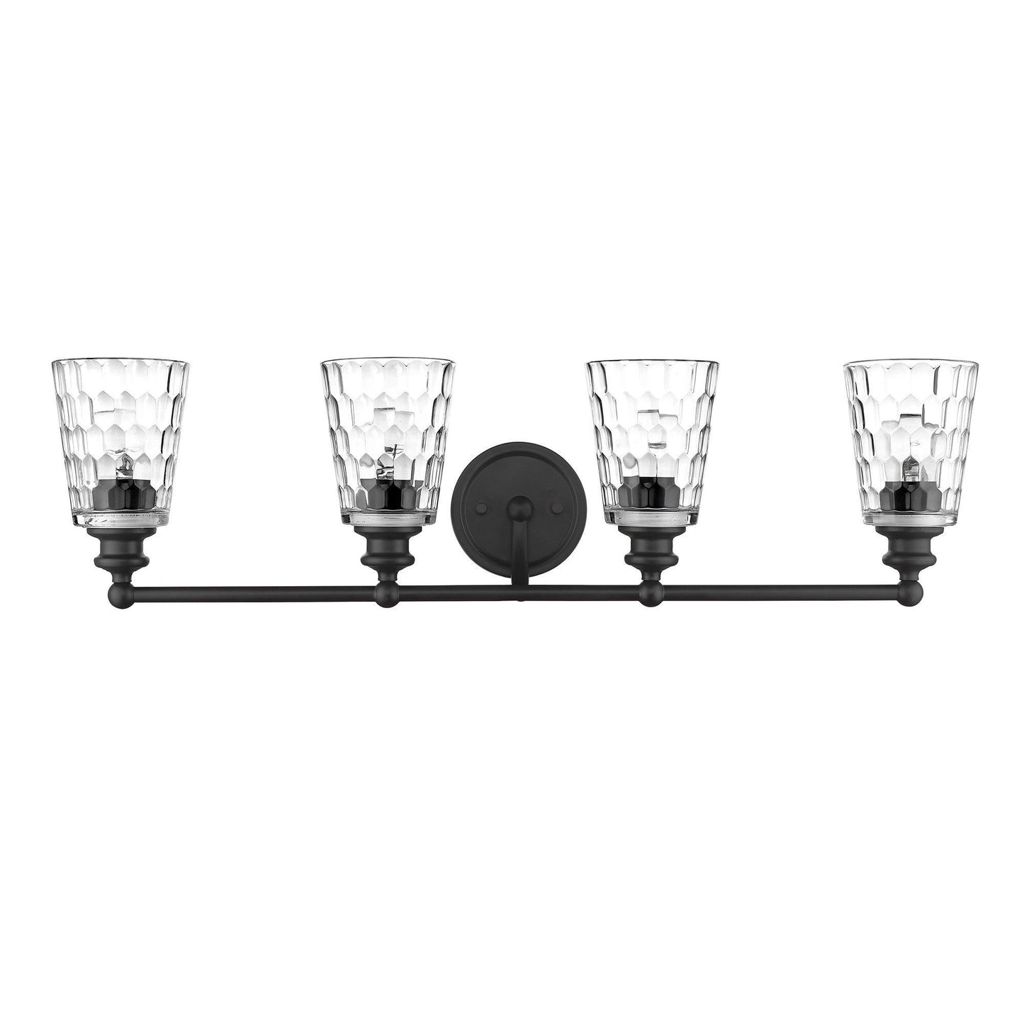 Mae 4-Light Matte Black Vanity - AFS