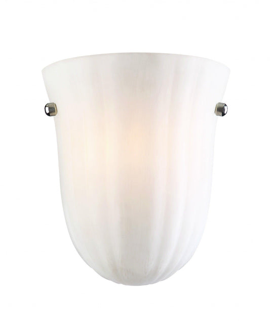 Frosted White Textured Glass Wall Sconce - AFS