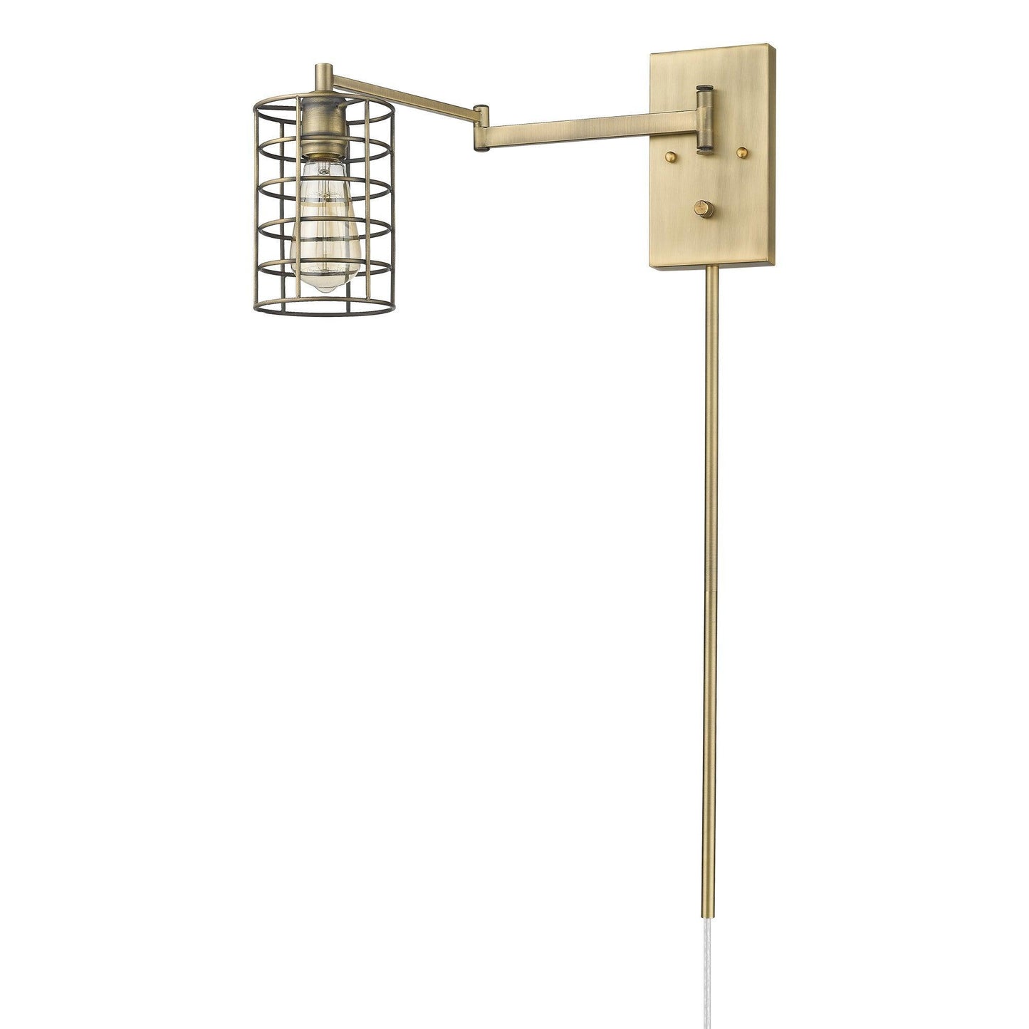 Industrial Gold Metal Wall Sconce - AFS