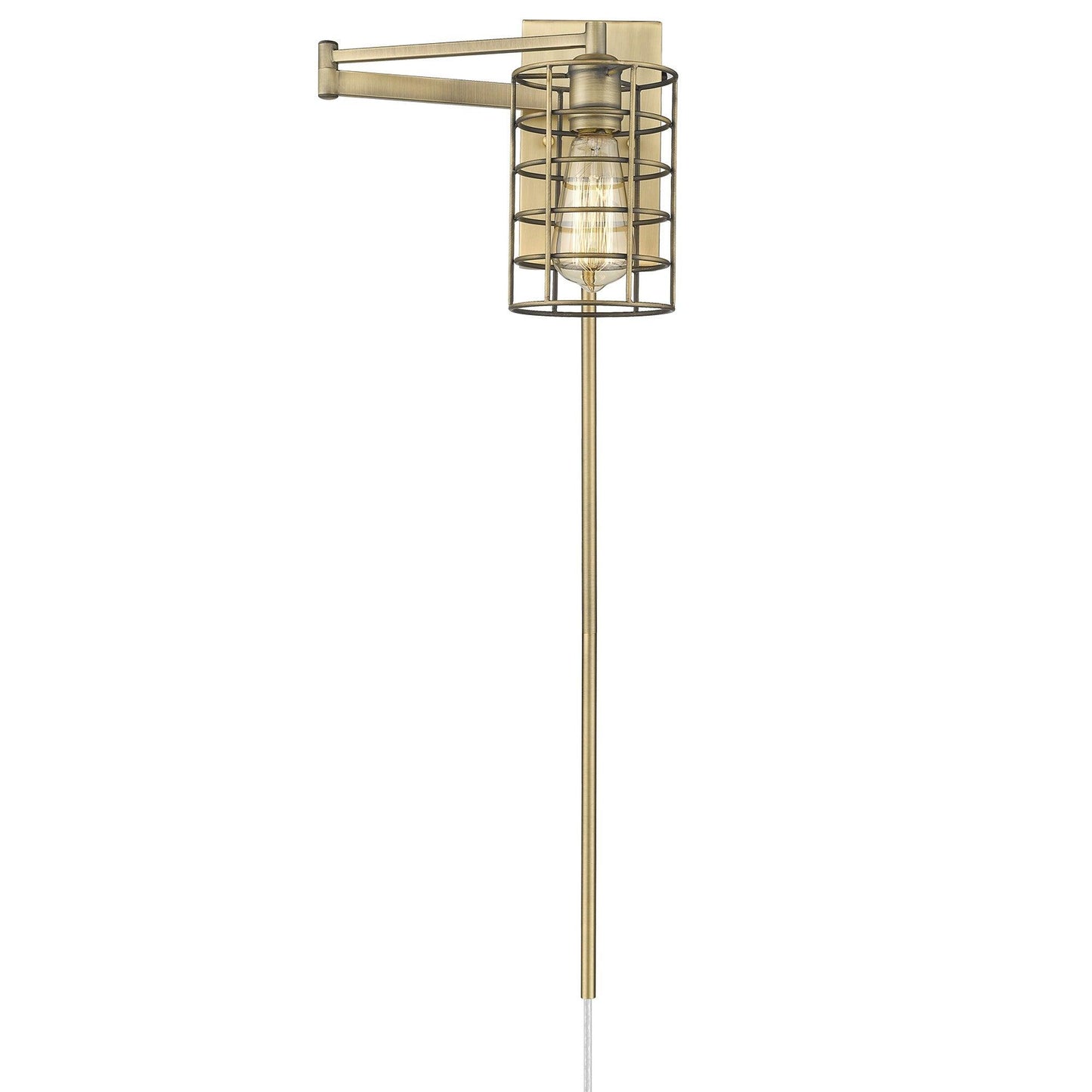 Industrial Gold Metal Wall Sconce - AFS