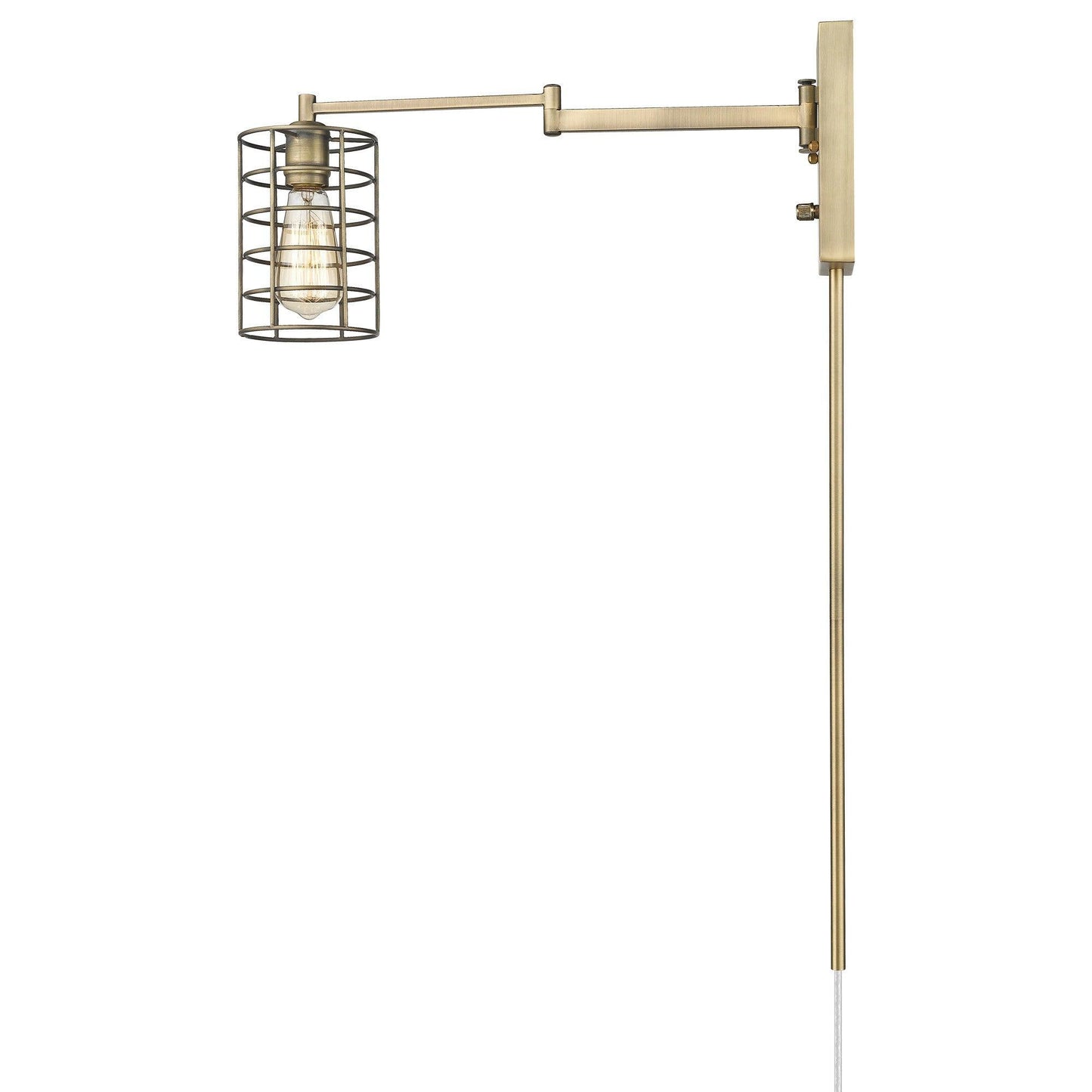 Industrial Gold Metal Wall Sconce - AFS