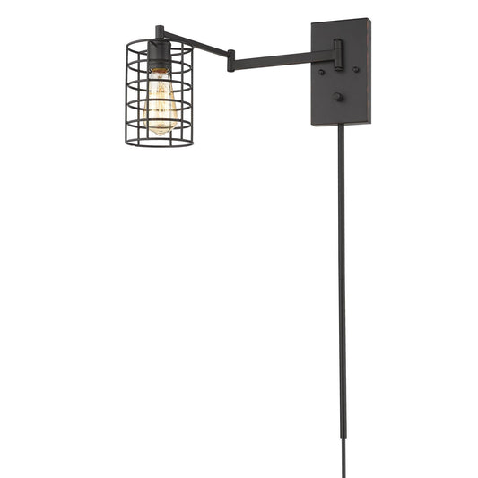 Industrial Bronze Metal Wall Sconce - AFS