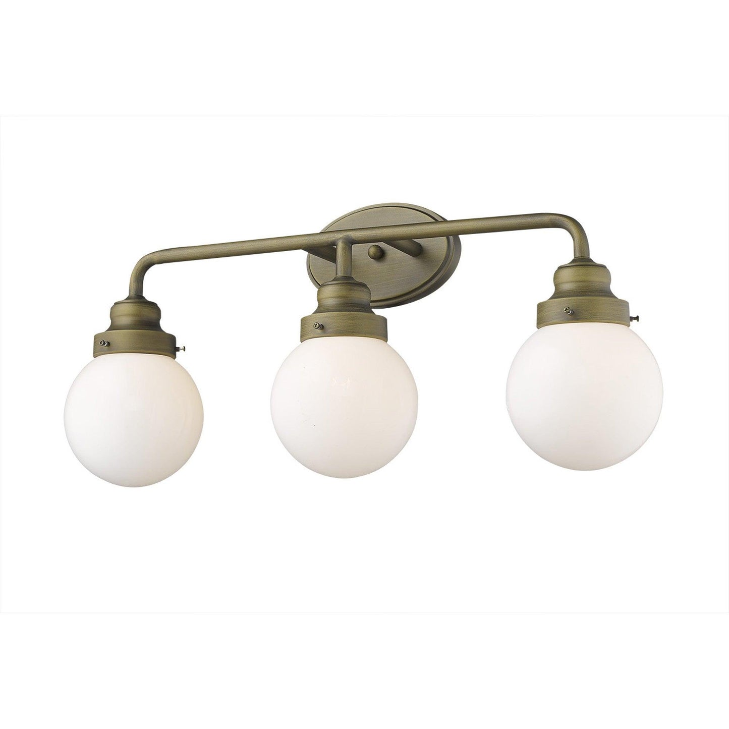 Portsmith 3-Light Raw Brass Vanity - AFS