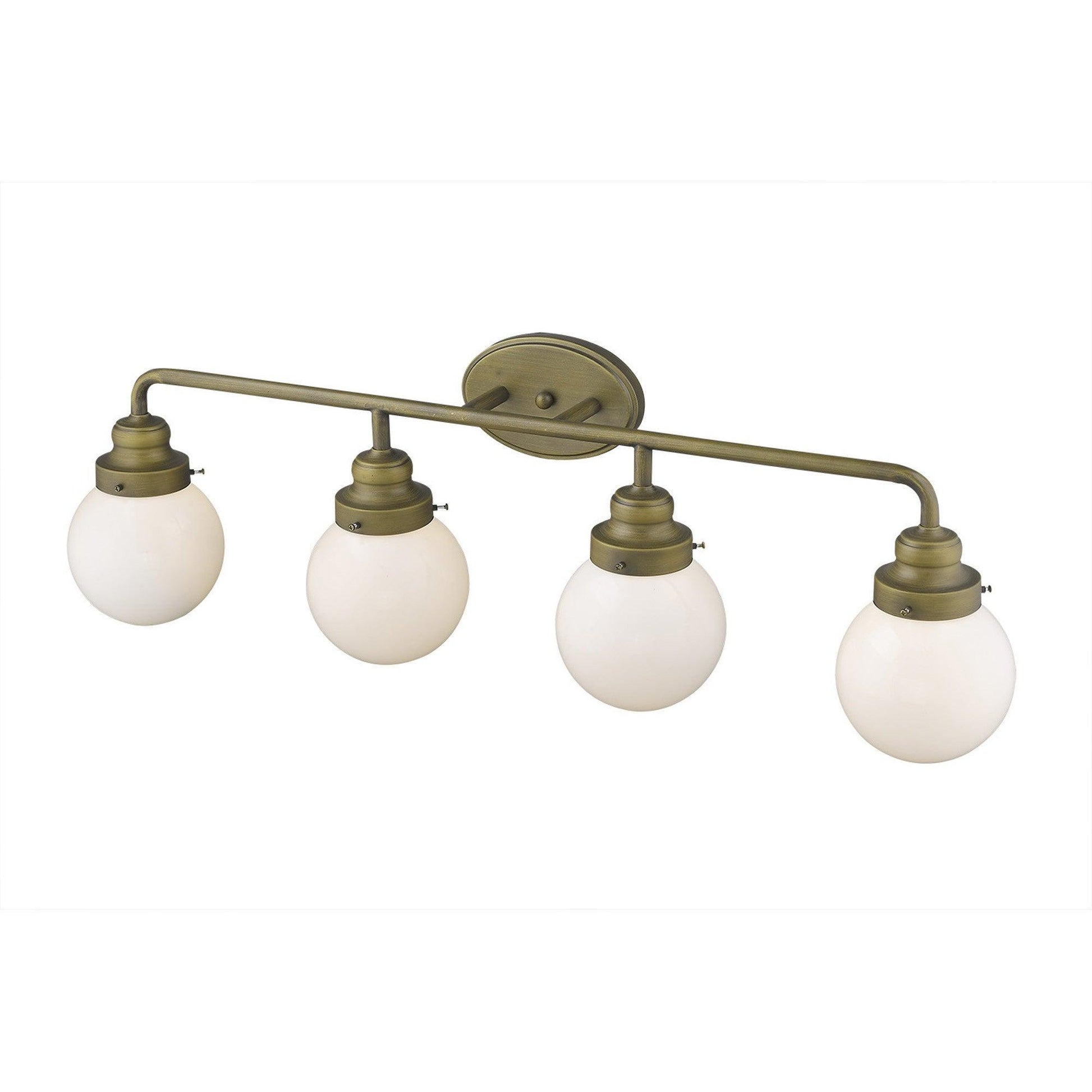 Portsmith 4-Light Raw Brass Vanity - AFS