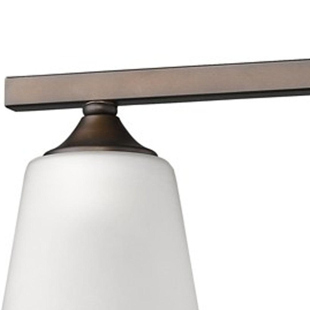 Three Light Bronze Metal Vanity Wall Light - AFS