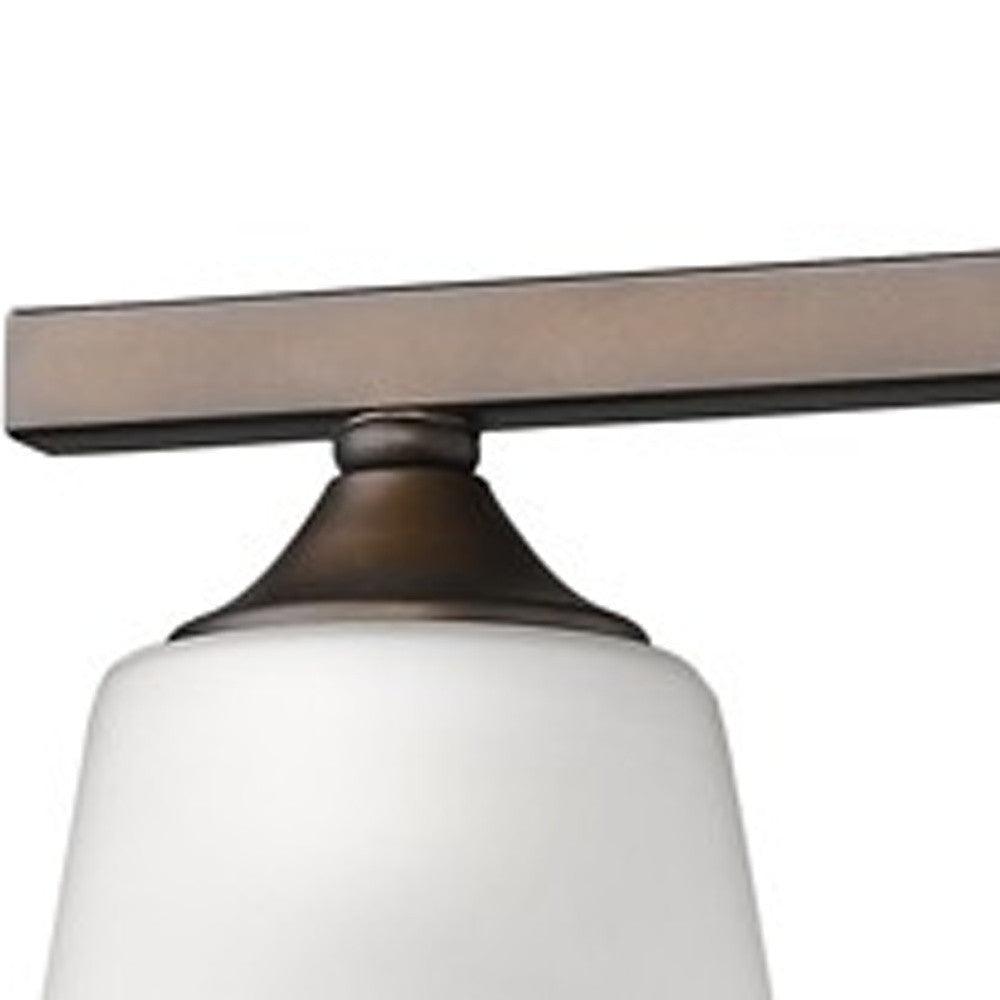 Three Light Bronze Metal Vanity Wall Light - AFS