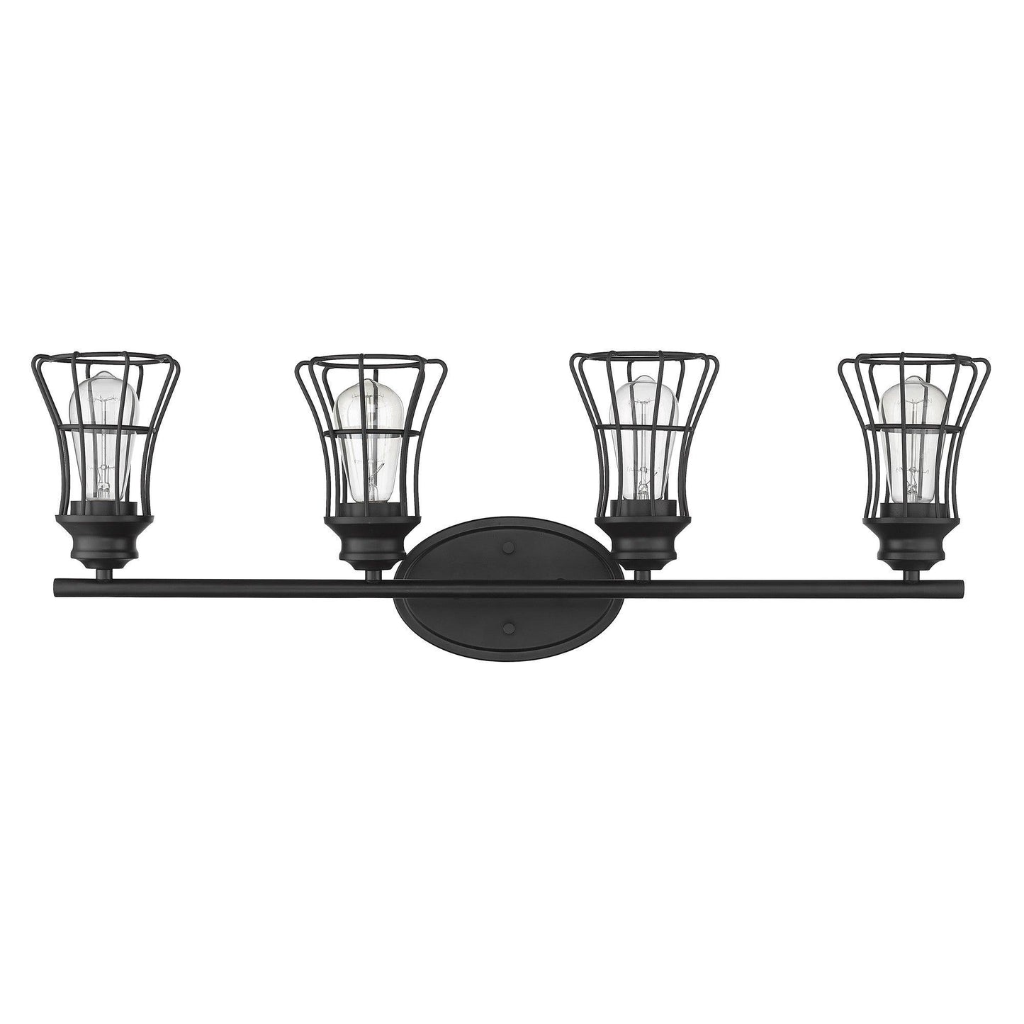 Piers 4-Light Matte Black Vanity - AFS