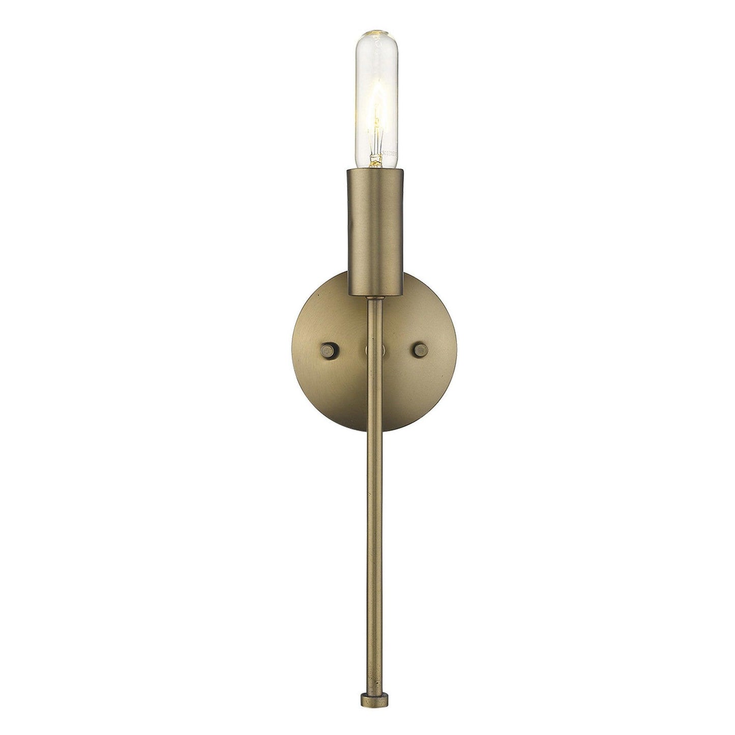 Dull Gold Narrow Bulb Wall Light - AFS