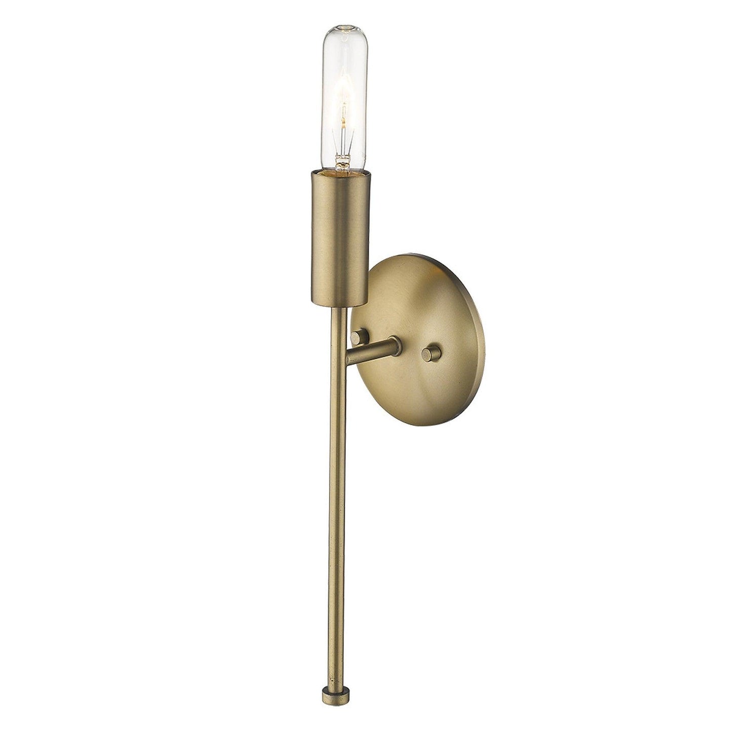 Dull Gold Narrow Bulb Wall Light - AFS