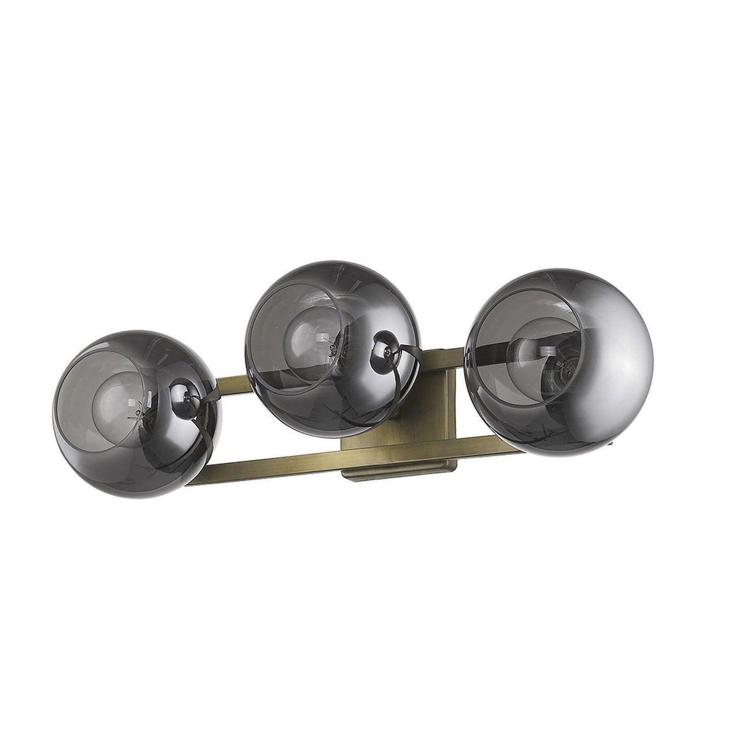 Lunette 3-Light Aged Brass Sconce - AFS