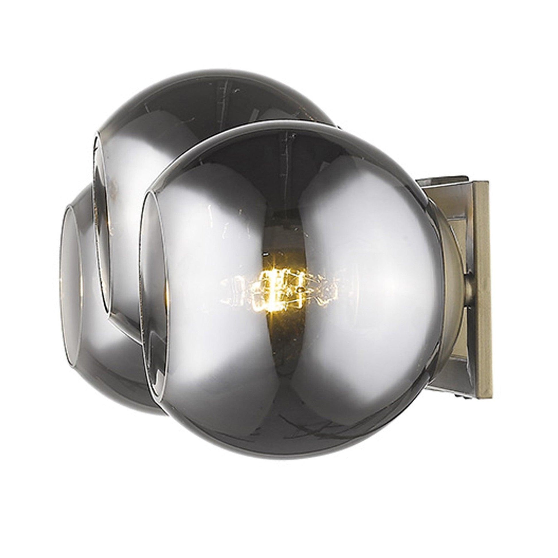 Lunette 3-Light Aged Brass Sconce - AFS