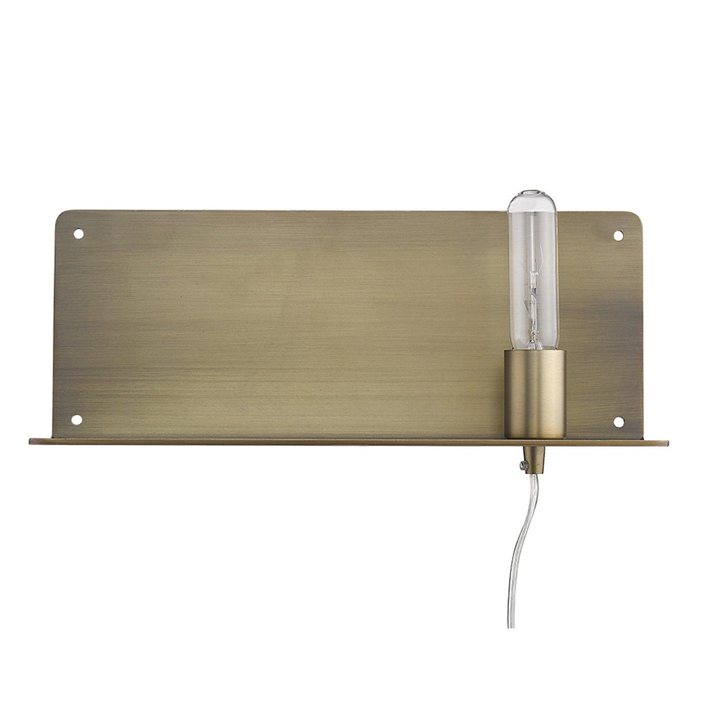 Dull Gold Shelf Wall Light - AFS