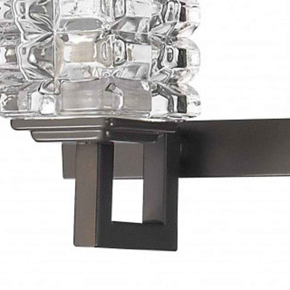 Coralie 5-Light Oil-Rubbed Bronze Sconce With Pressed Crystal Shades - AFS