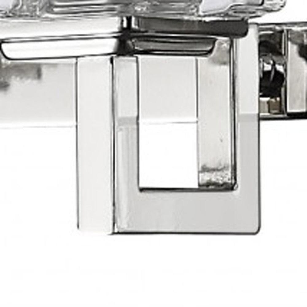 Coralie 5-Light Polished Nickel Sconce With Pressed Crystal Shades - AFS