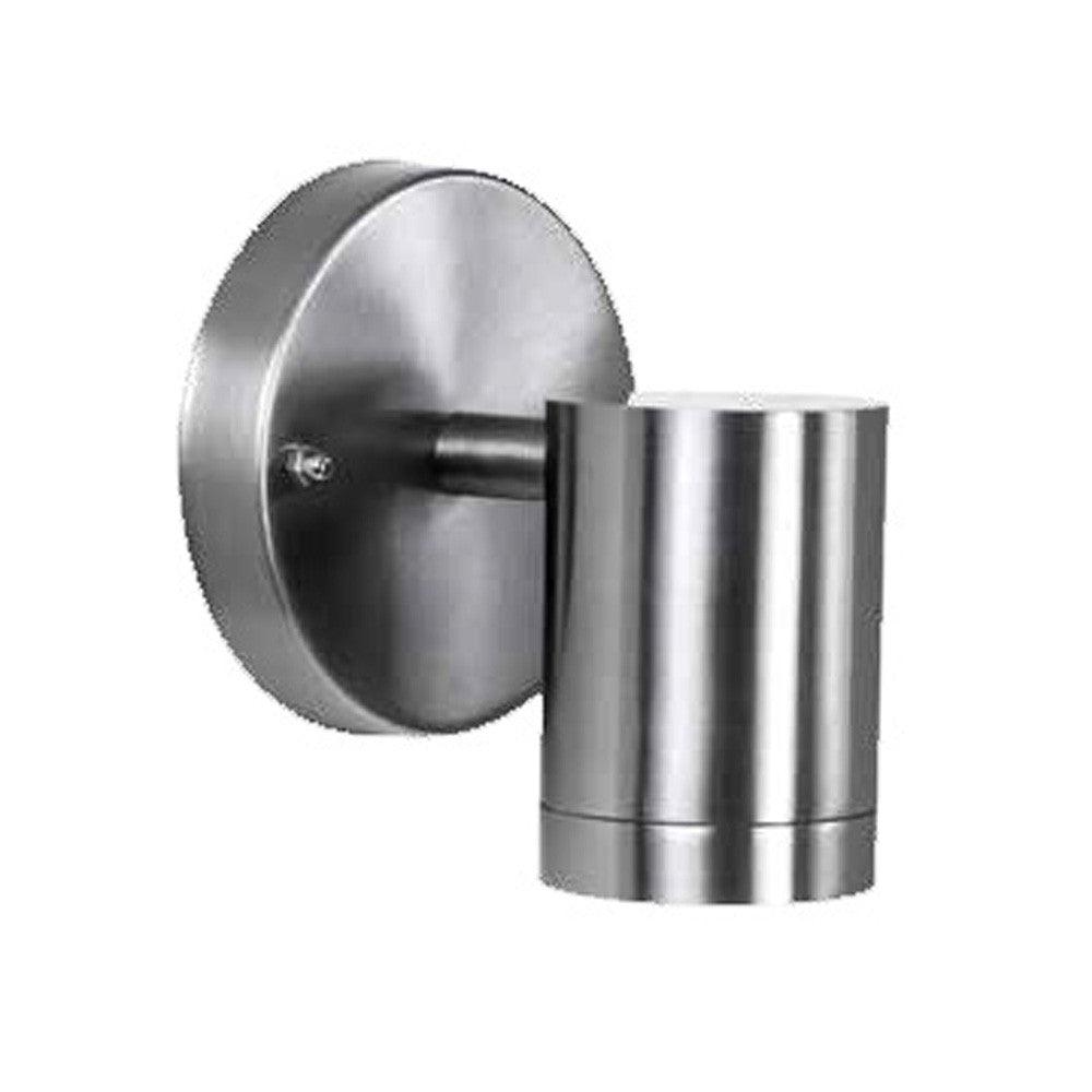 Stainless Steel LED One Light Outdoor Can Shape Wall Sconce - AFS