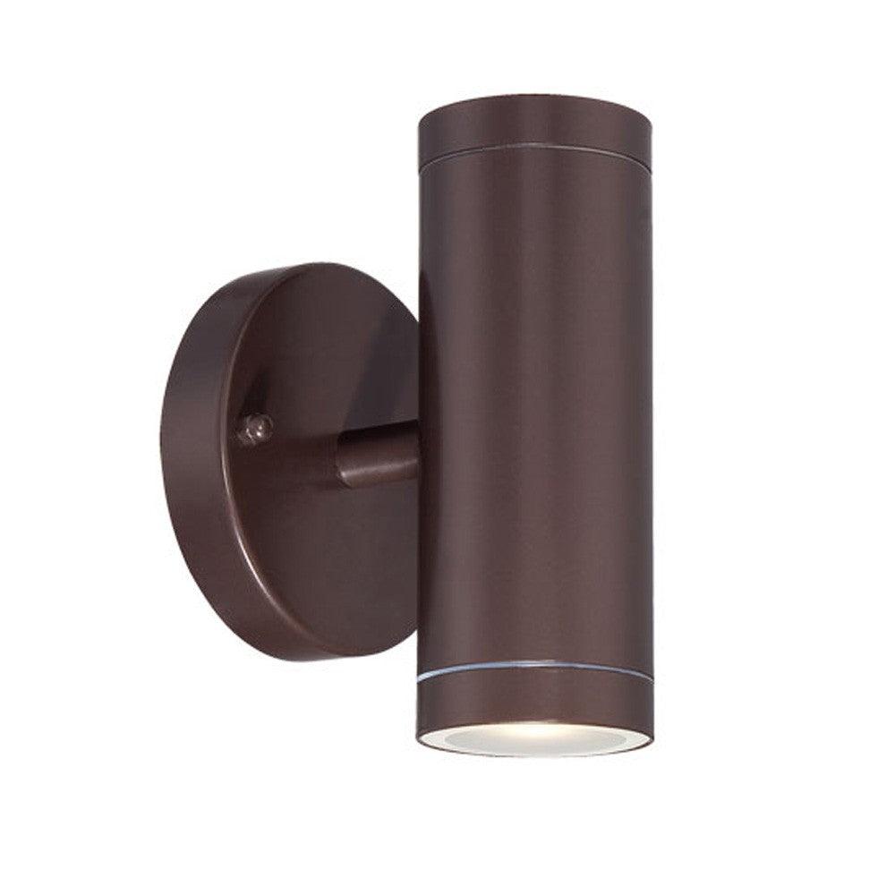 Bronze LED Two Light Can Shape Wall Sconce - AFS