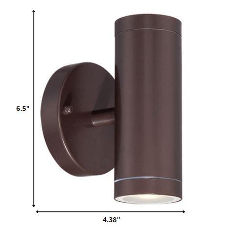 Bronze LED Two Light Can Shape Wall Sconce - AFS