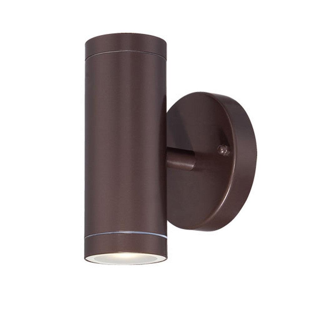 Bronze LED Two Light Can Shape Wall Sconce - AFS