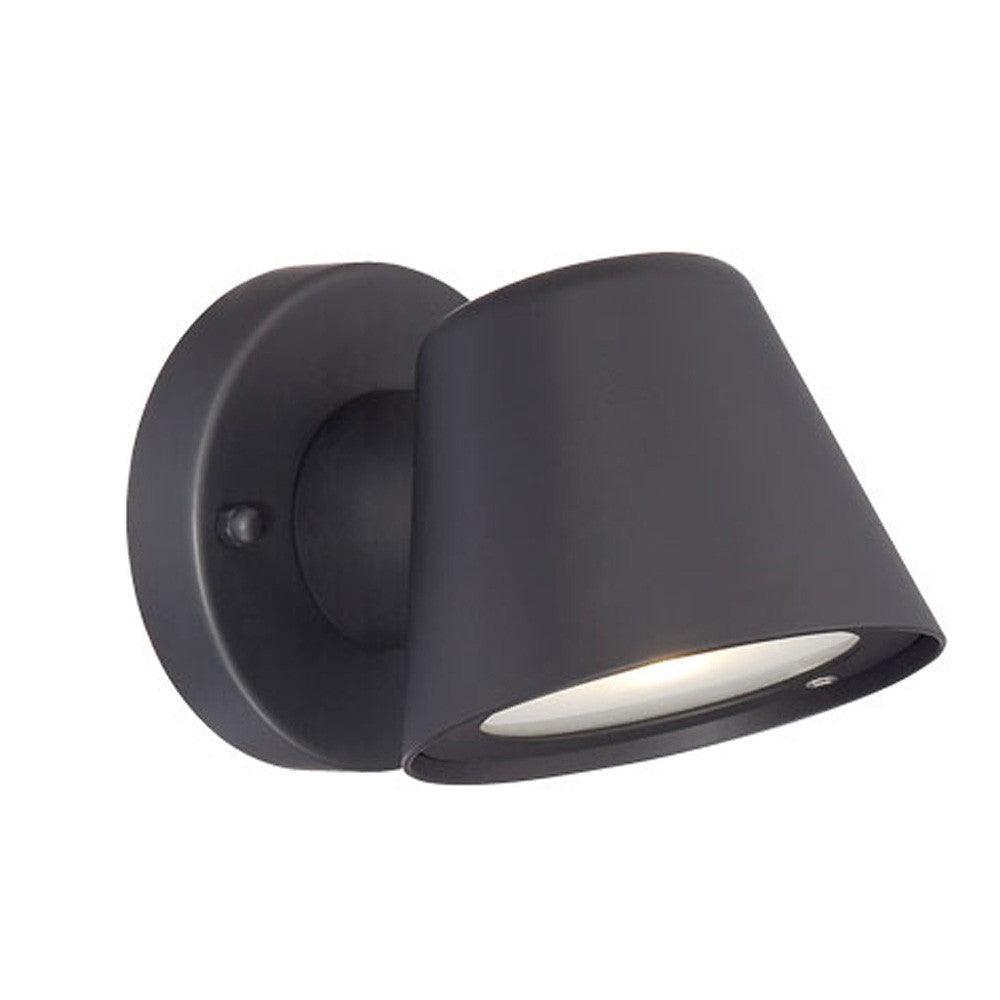 Matte Black LED Short Cone Wall Light - AFS