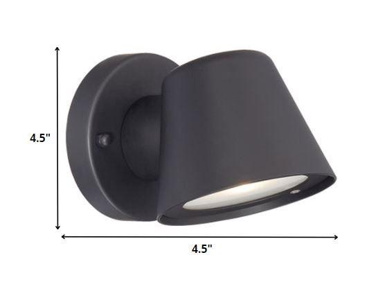 Matte Black LED Short Cone Wall Light - AFS