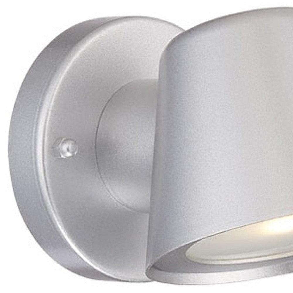 Brushed Silver LED Short Cone Wall Light - AFS