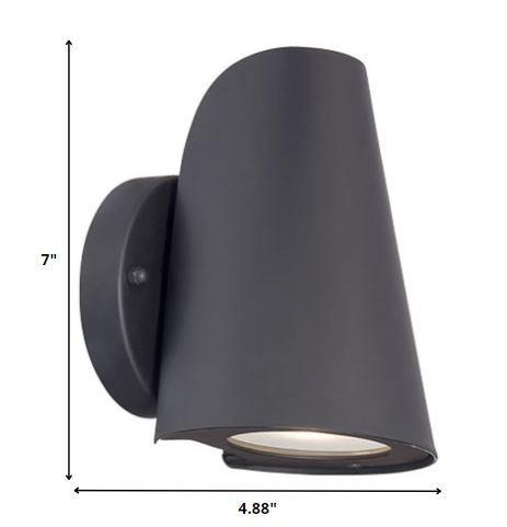 Matte Black LED Conical Wall Sconce - AFS