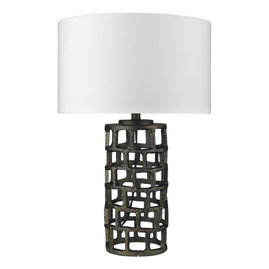 Vallin 1-Light Black Gold Table Lamp - AFS