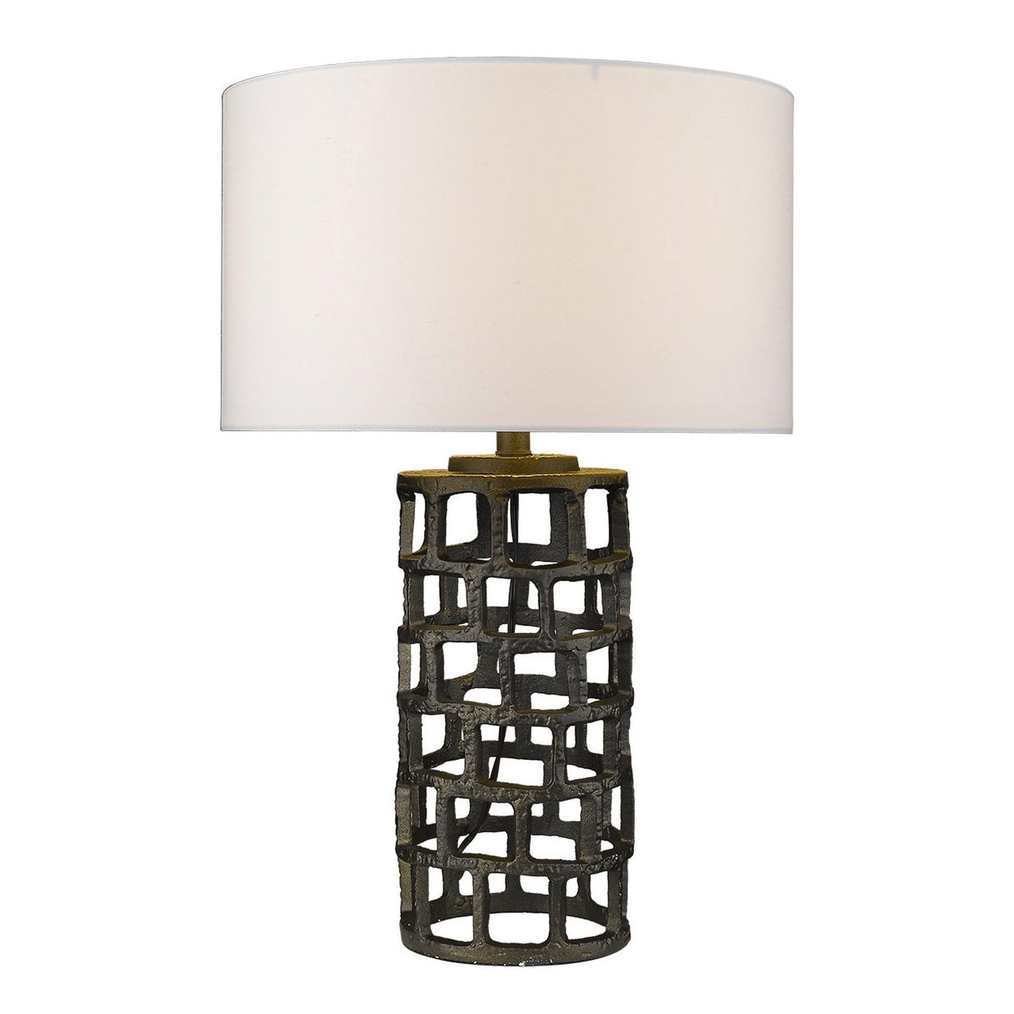 Vallin 1-Light Black Gold Table Lamp - AFS