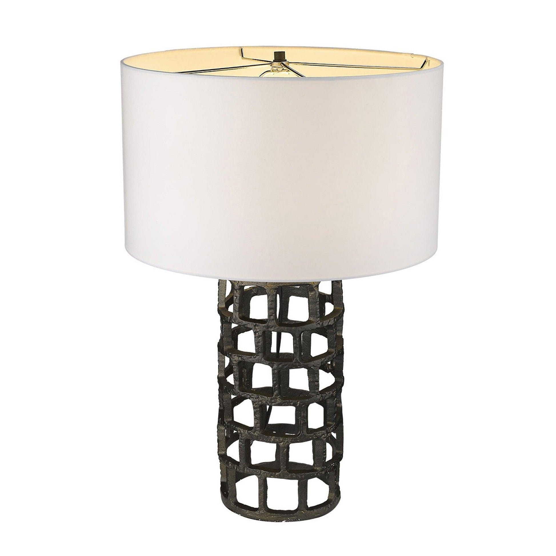 Vallin 1-Light Black Gold Table Lamp - AFS