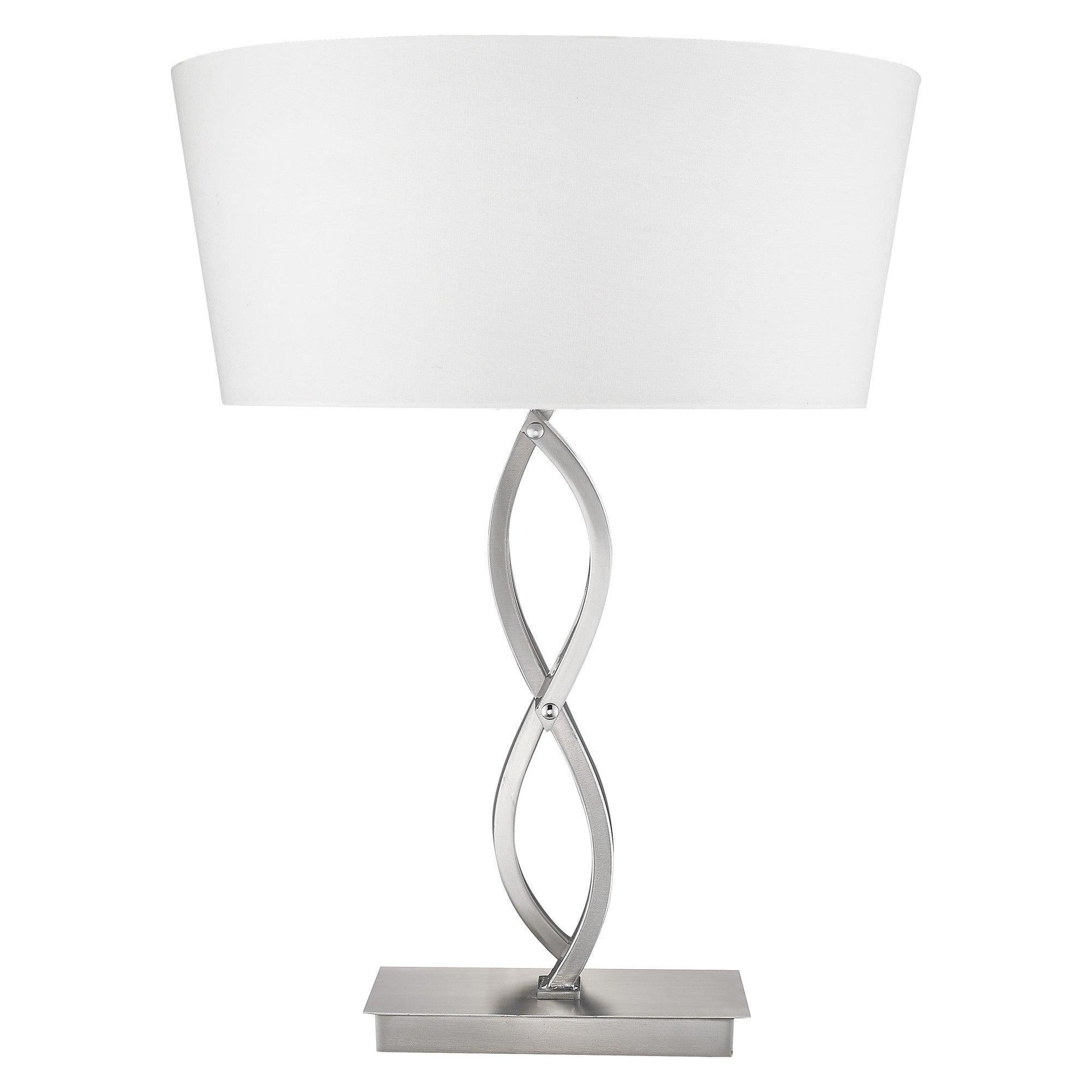 Trend Home 1-Light Satin Nickel Table Lamp - AFS