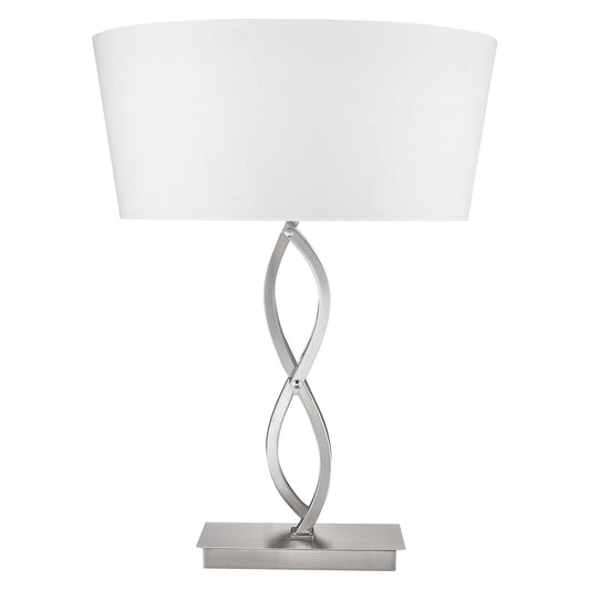 Trend Home 1-Light Satin Nickel Table Lamp - AFS