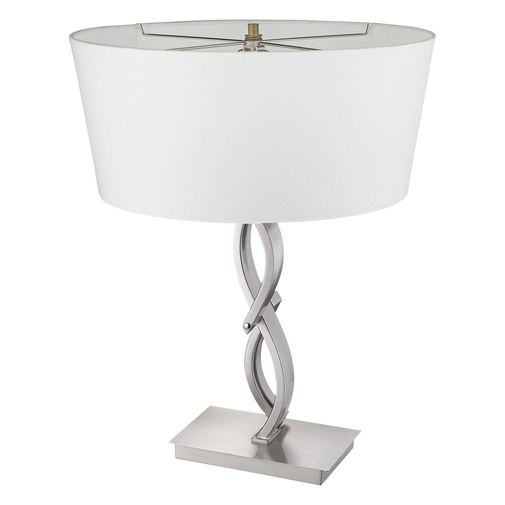 Trend Home 1-Light Satin Nickel Table Lamp - AFS