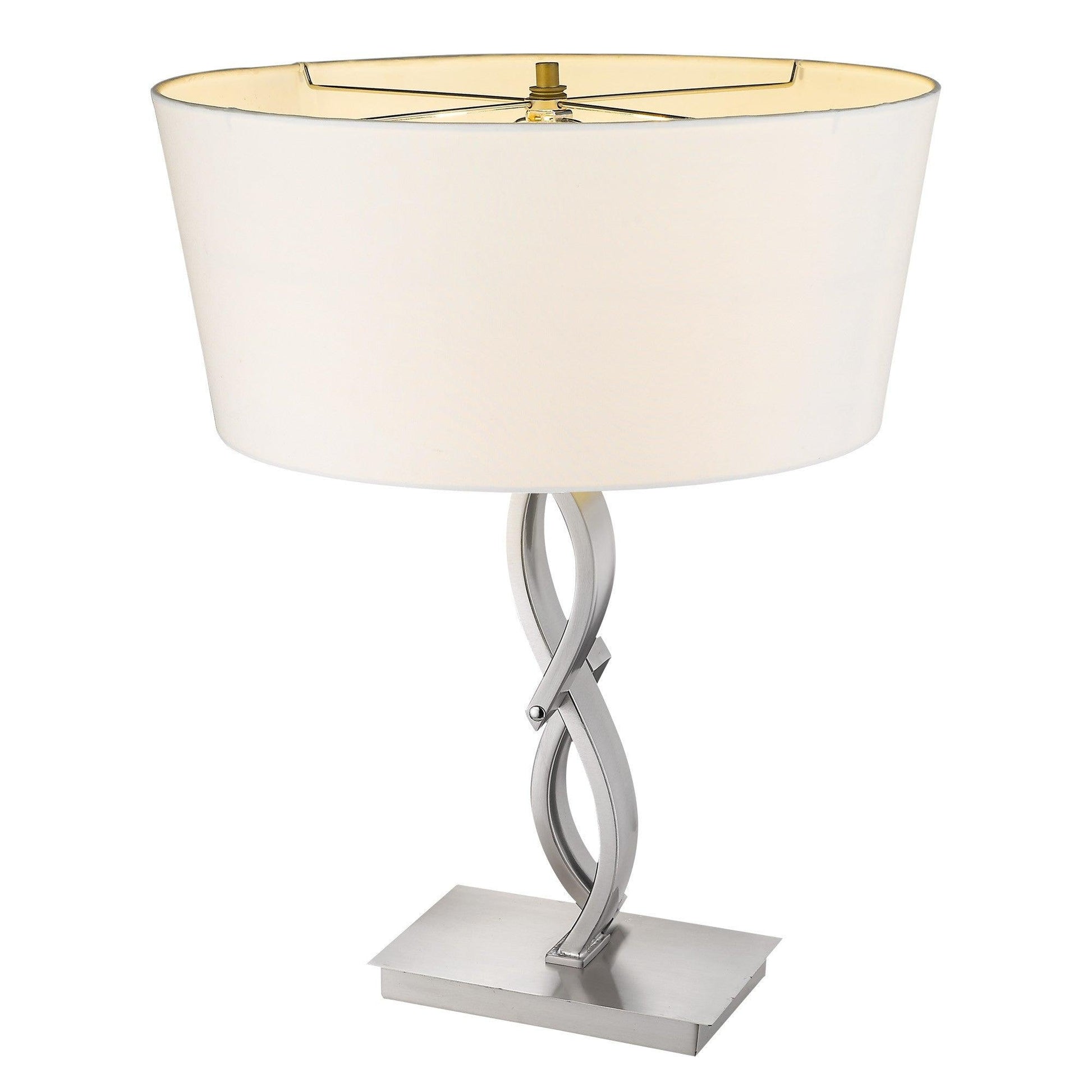 Trend Home 1-Light Satin Nickel Table Lamp - AFS