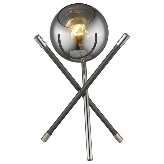 Trend Home 1-Light Polished Nickel Table Lamp - AFS