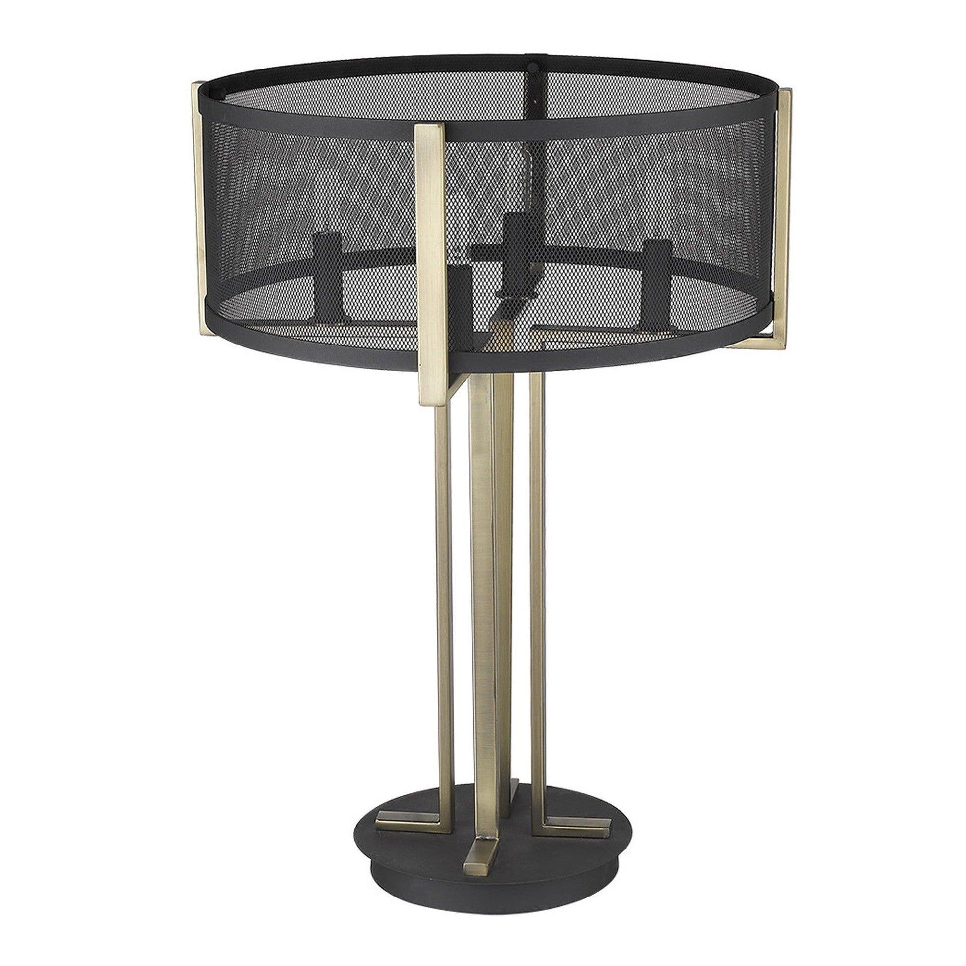 Trend Home 4-Light Matte Black Table Lamp - AFS