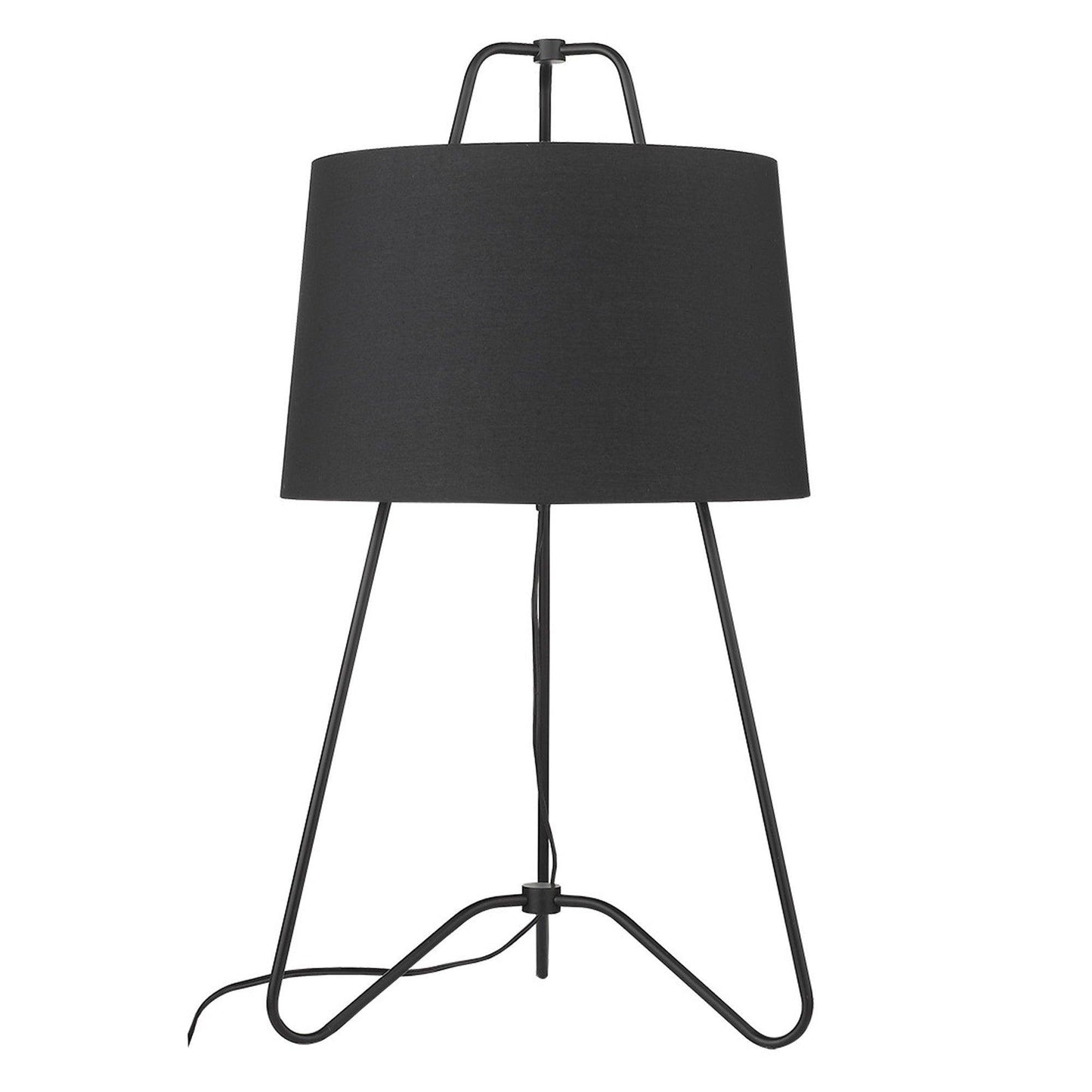 Lamia 1-Light Matte Black Table Lamp - AFS