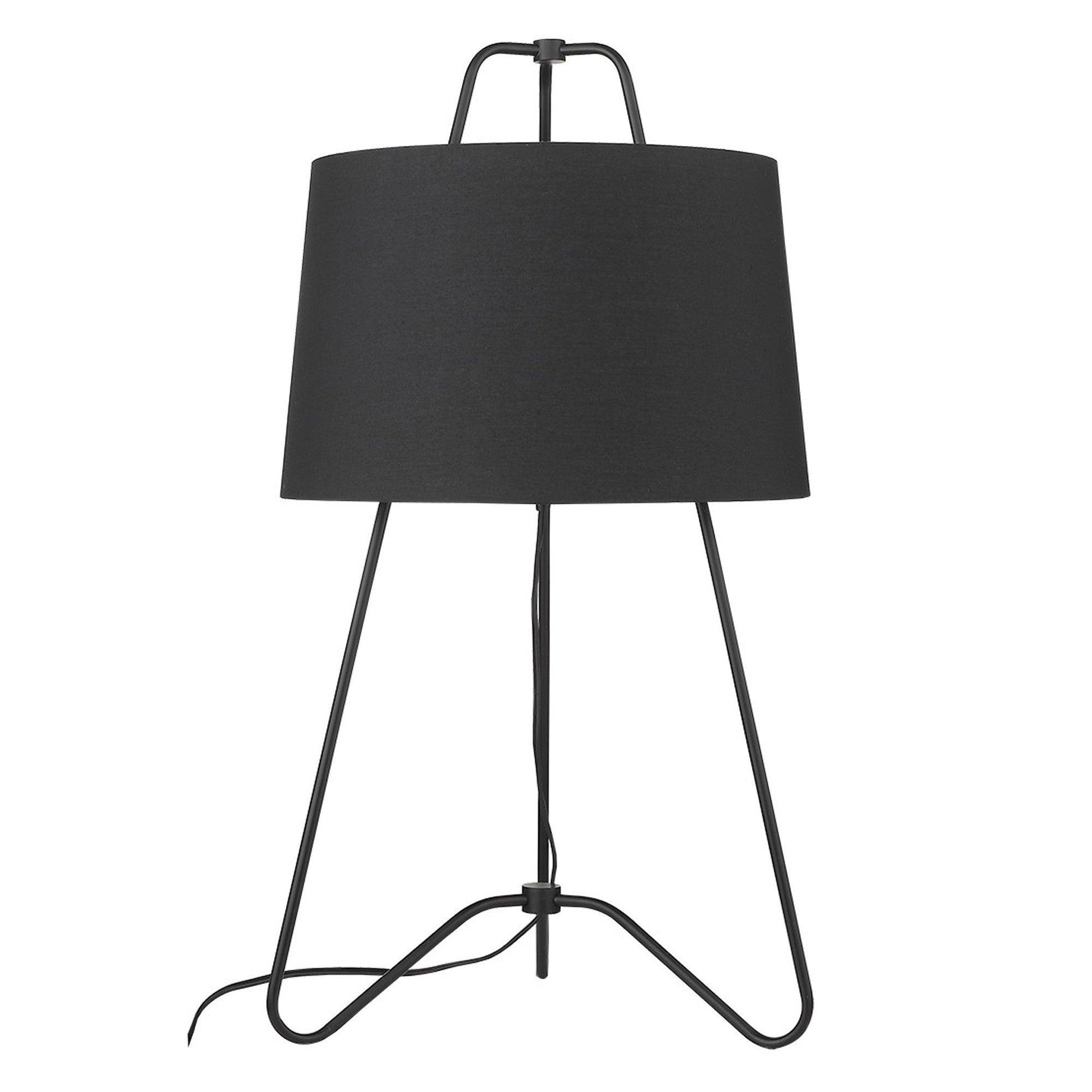 Lamia 1-Light Matte Black Table Lamp - AFS