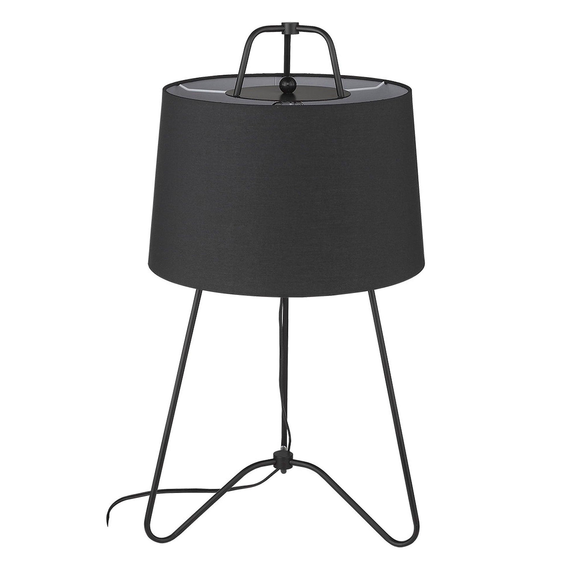 Lamia 1-Light Matte Black Table Lamp - AFS