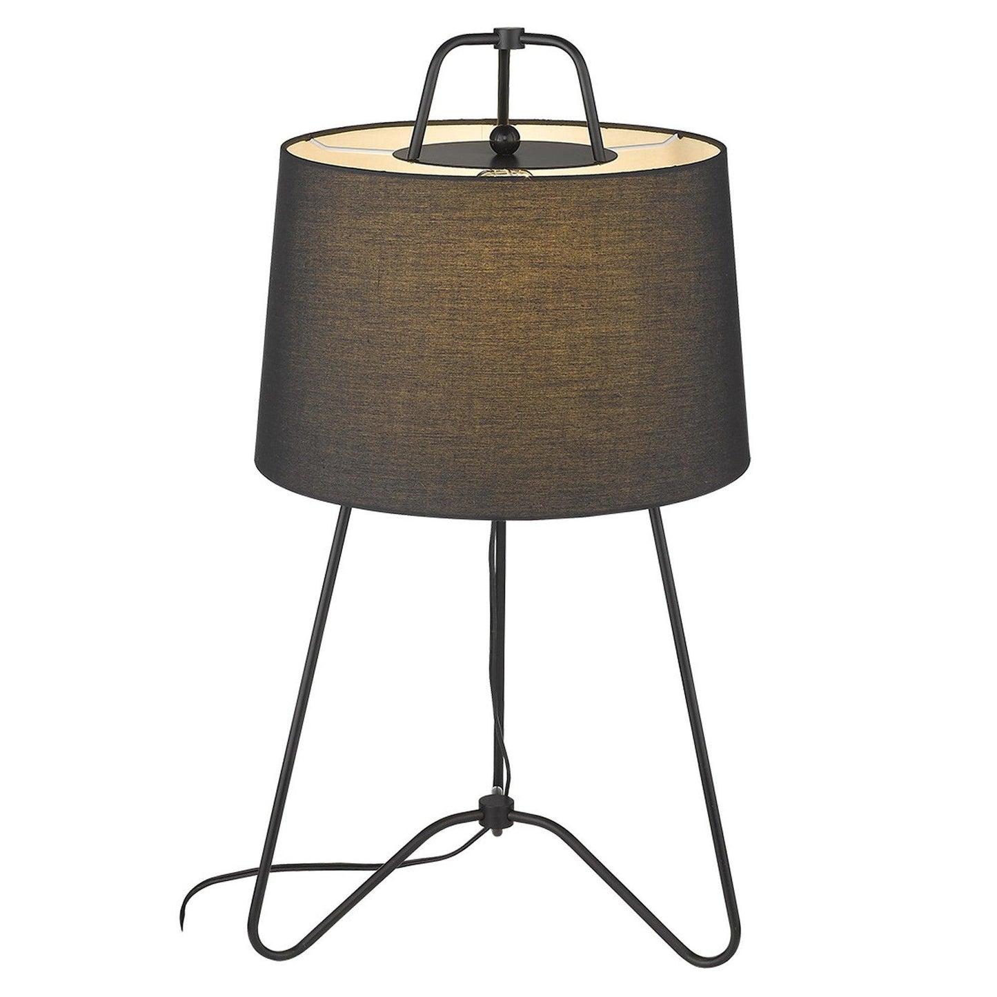 Lamia 1-Light Matte Black Table Lamp - AFS