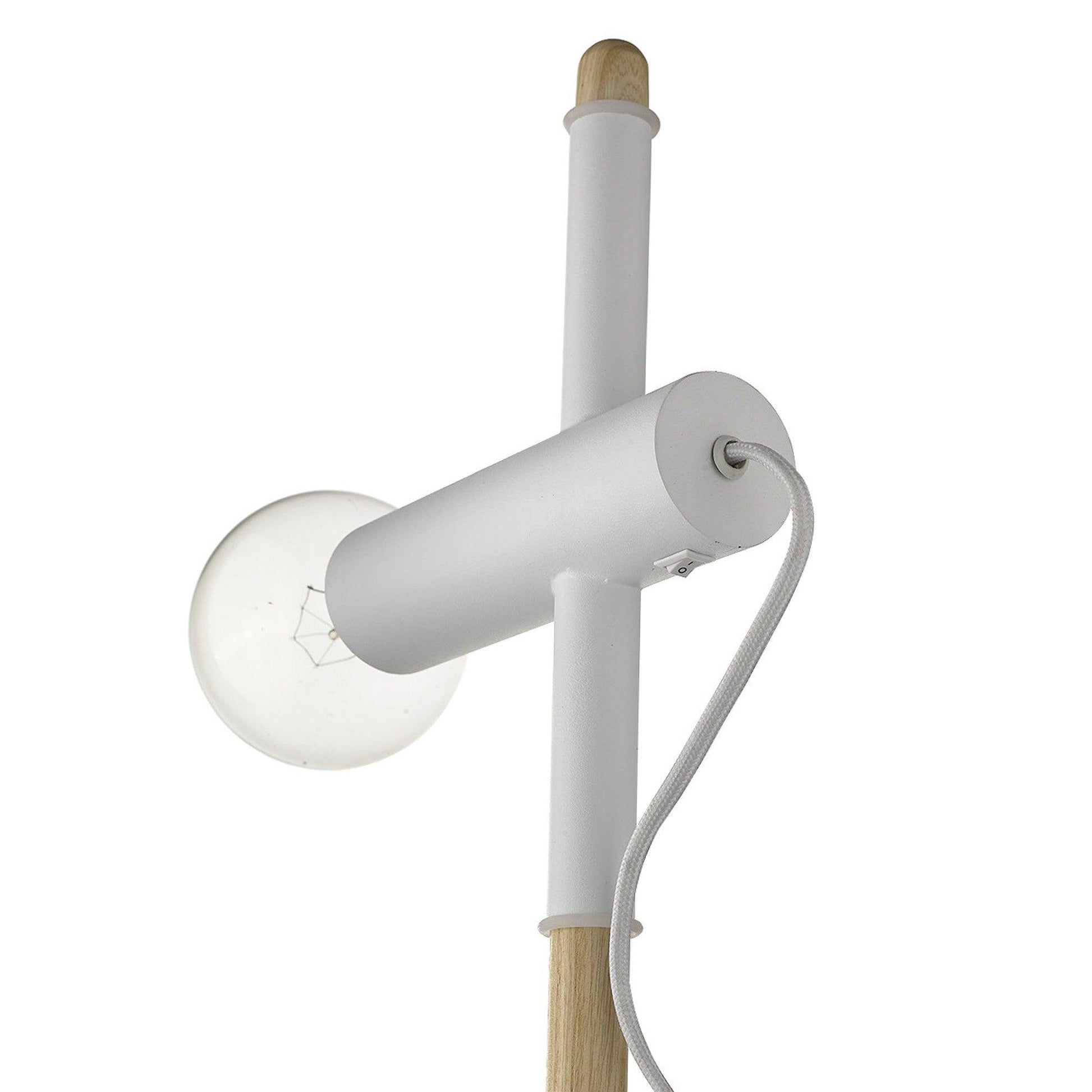 Minimalist White Wooden Table Lamp - AFS