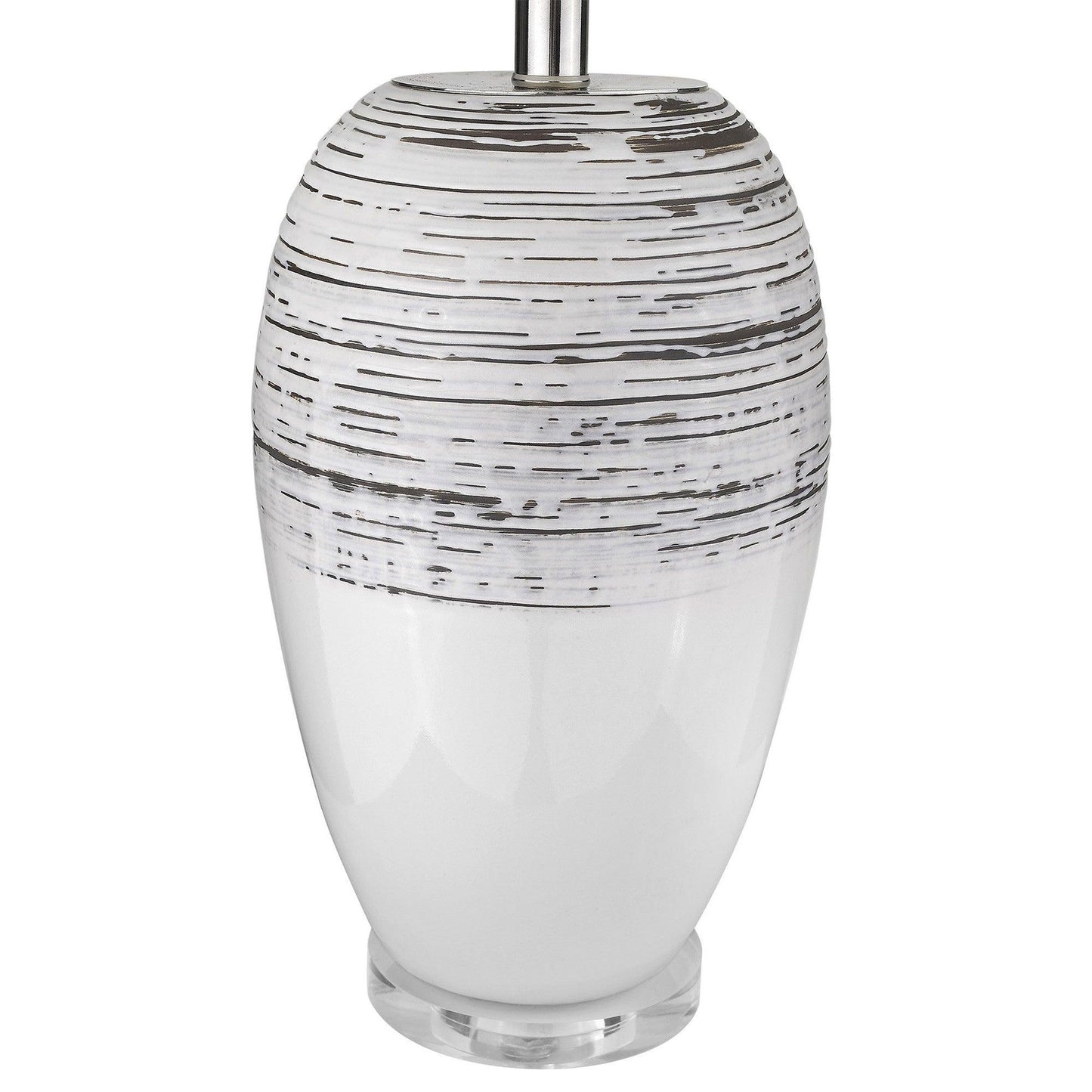 Trend Home 1-Light Polished Nickel Table Lamp - AFS