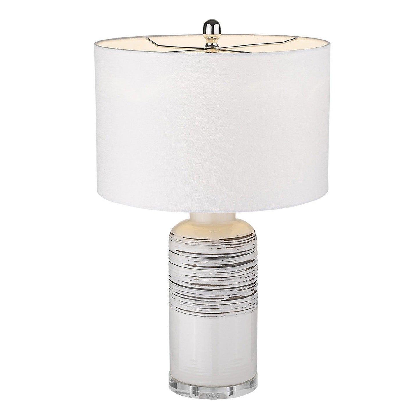 Trend Home 1-Light Polished Nickel Table Lamp - AFS